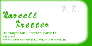 marcell kretter business card